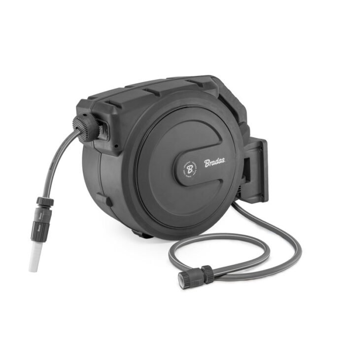 WL-W7B20 Котушка автоматична зі шлангом 1/2" 20м та аксесуарами WHITE LINE - Зображення 1