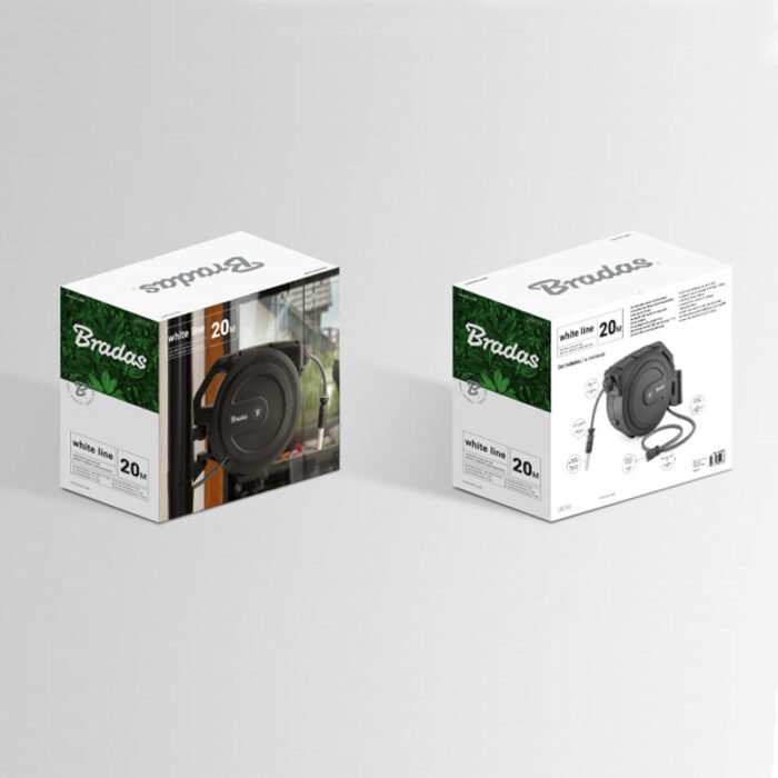 Котушка автоматична зі шлангом 1/2" 50м та аксесуарами WHITE LINE - Зображення 3