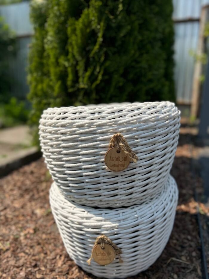 photo_2025-07-08_15-01-22 Кашпо з ротангу Білого кольору - Зображення 1