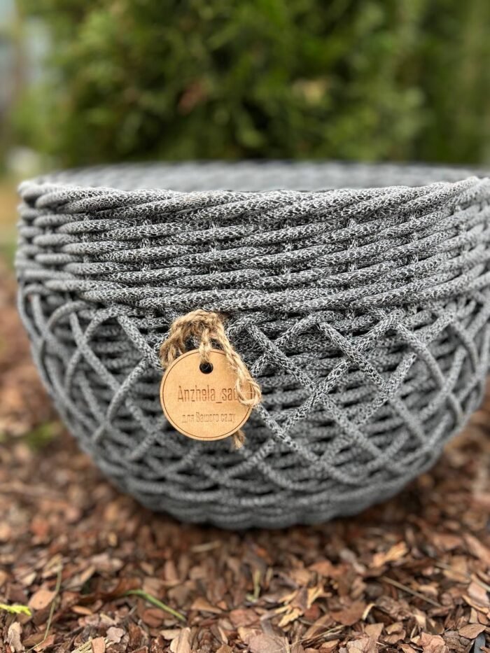 photo_2025-09-24_11-44-31 Кашпо ручної роботи Чорний мармур 16 л - Зображення 1