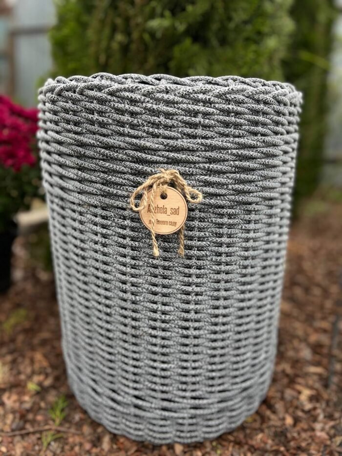 photo_2025-09-24_11-48-39 Кашпо ручної роботи Чорний мармур 12 л - Зображення 1