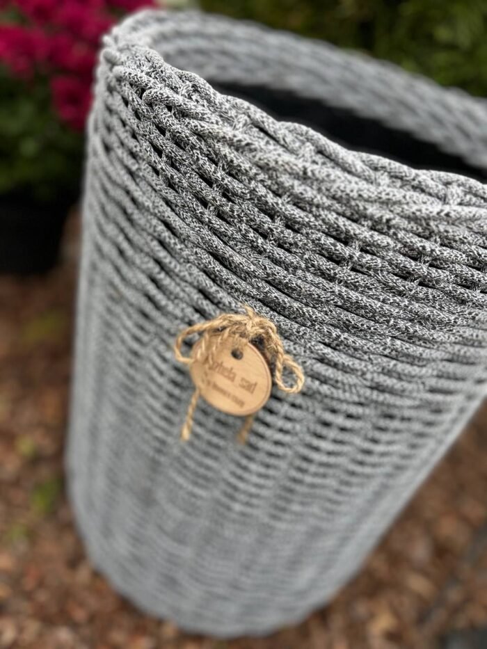 Кашпо ручної роботи Чорний мармур 12 л - Зображення 2