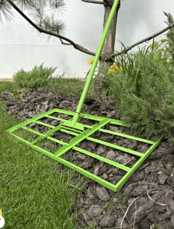 Планувальник грунту ручний 890х390 мм з держаком - Зображення 3