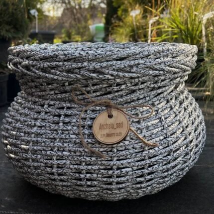 Кашпо ручної роботи Чорний мармур 12 л