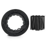 Бордюр газонний 40мм х 10м з комплектом кілків, EASY BORDER, чорний - Зображення 2