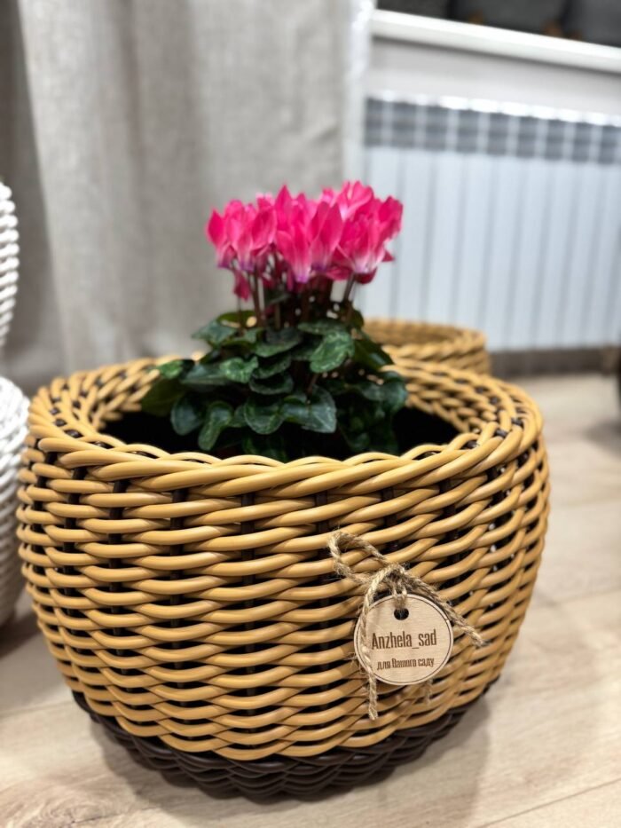 Набір "венге і бук" 2 кашпо 16 л - Зображення 4