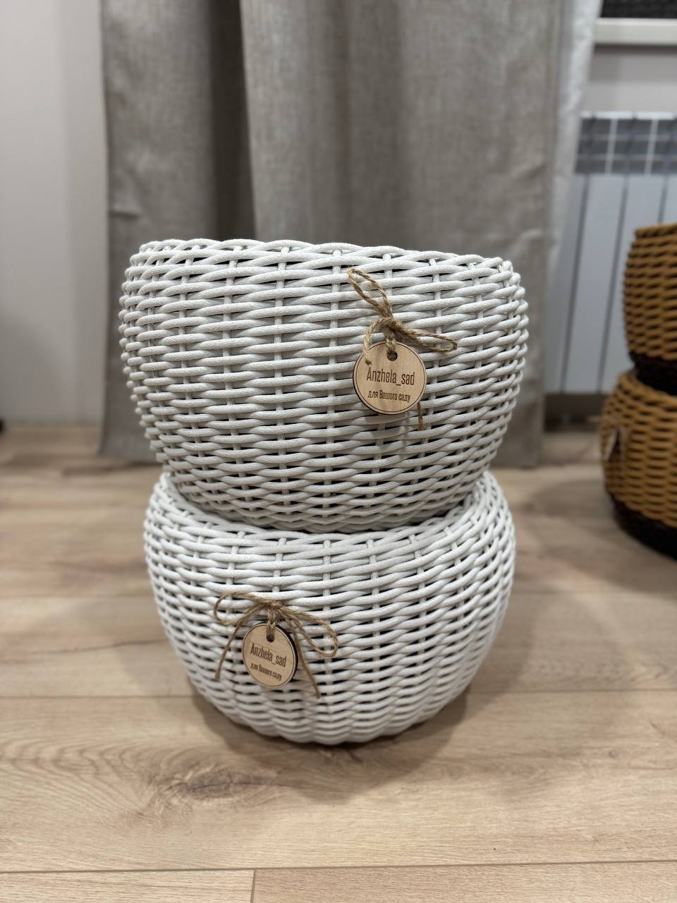 photo_2026-03-04_19-57-03 Набір кашпо 2шт "білий мармур" - Зображення 1