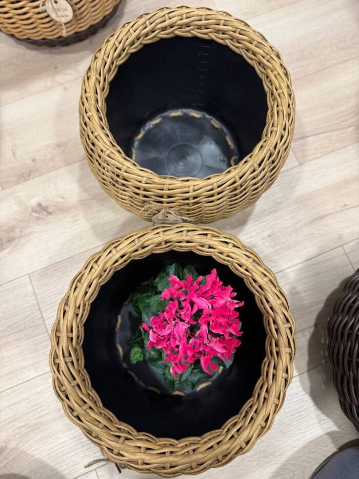 Набір "солома" 2 кашпо 12 л - Зображення 2