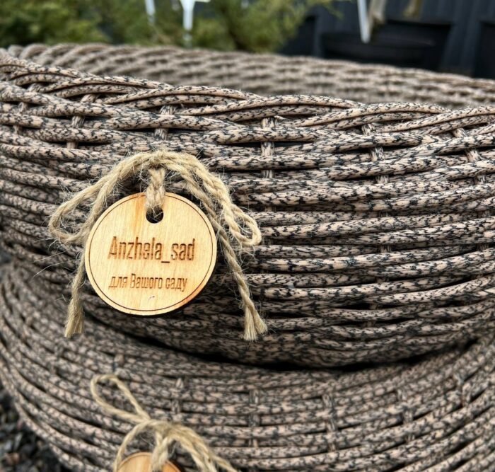 Кашпо плоскої форми Мармуровий лате 12,5л - Зображення 2