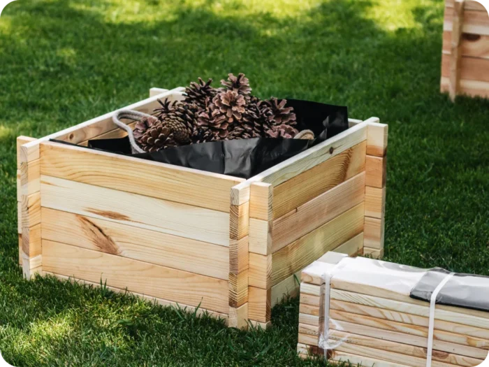 Дерев’яний ящик 60*60*30 - Зображення 2