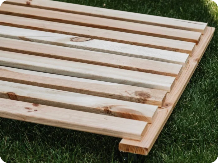 Підставка для ящика 80*80*30 з колесами - Зображення 2